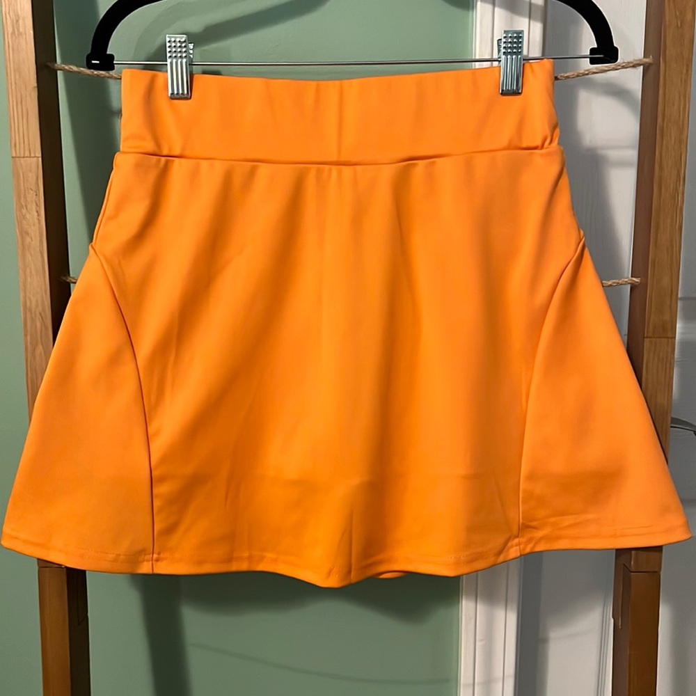 Orange Tennis Skort